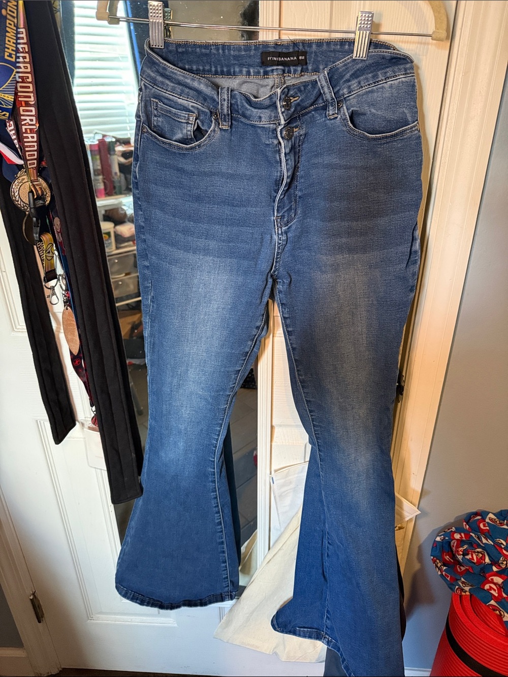High Waisted Flared Jeans